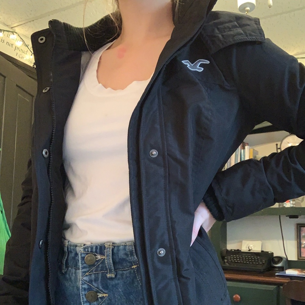 Black Hollister Winter Coat